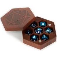 MDG Premium Wood Hexagon Dice Case: Purple Heart | Odin's Place