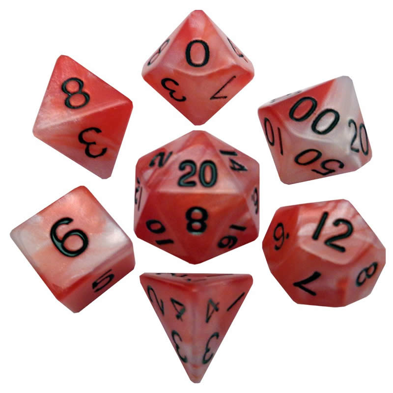 MDG Red White Black Poly 7 set | Odin's Place