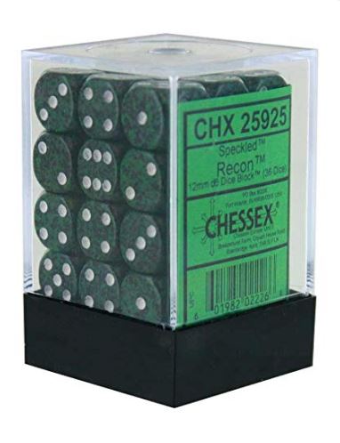 Chessex Speckled: Recon 12mm D6 Block (36) | Odin's Place
