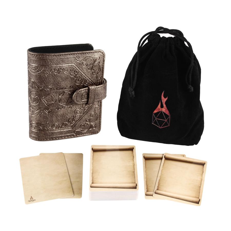 Forged Gaming Book of Incantations Spell Card Book (Dice Edition) Bronze | Odin's Place