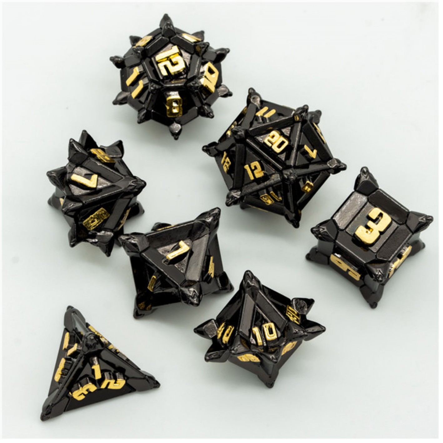 Foam Brain Medieval Flail Rainbow Poly 7 Dice Set | Odin's Place