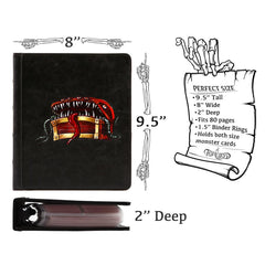 Forged Gaming: Curiosities Cache Mimic Edition Card Binder Black | Odin's Place