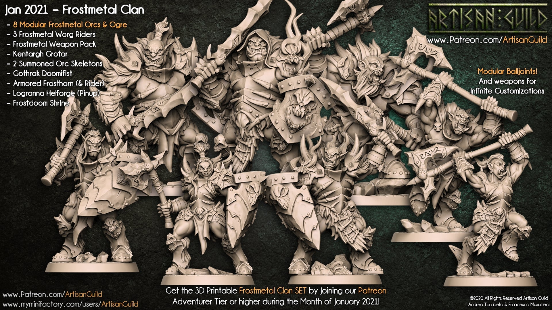 Dragon's Lair Printed Mini: Frostmetal Clan Set | Odin's Place