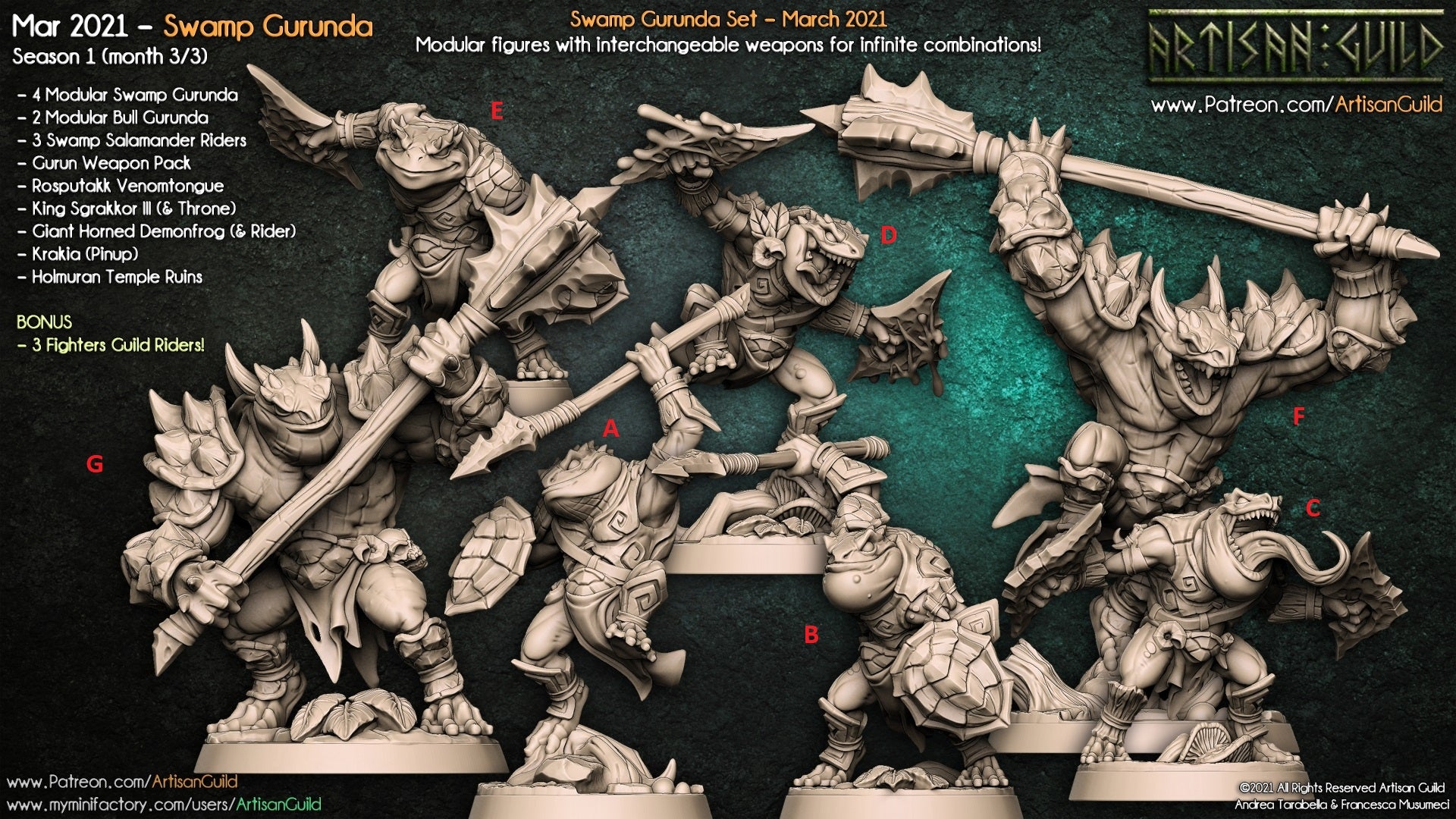 Dragon's Lair Printed Mini: Swamp Gurunda Set | Odin's Place