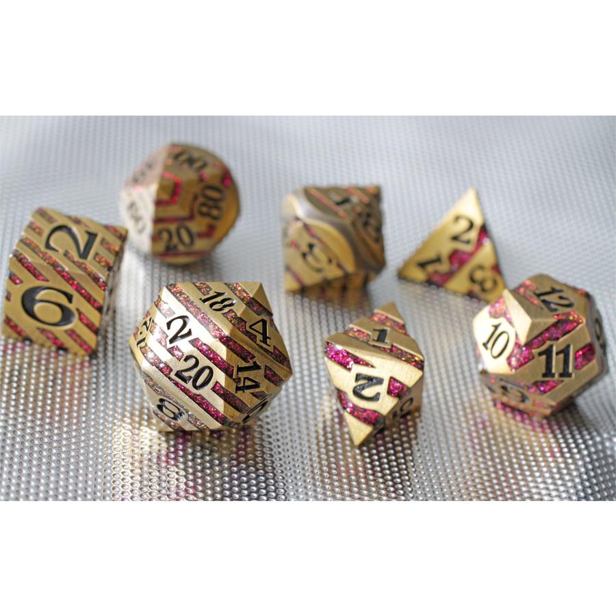 Forged Gaming Molten Midas Poly 7 Metal Dice Set | Odin's Place
