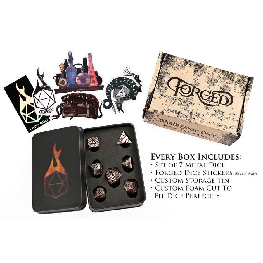 Forged Gaming Molten Ore Poly 7 Metal Dice Set | Odin's Place