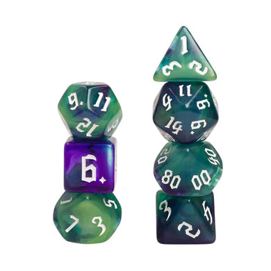 Foam Brain Poly 7 Dice Set: Murky Pond | Odin's Place