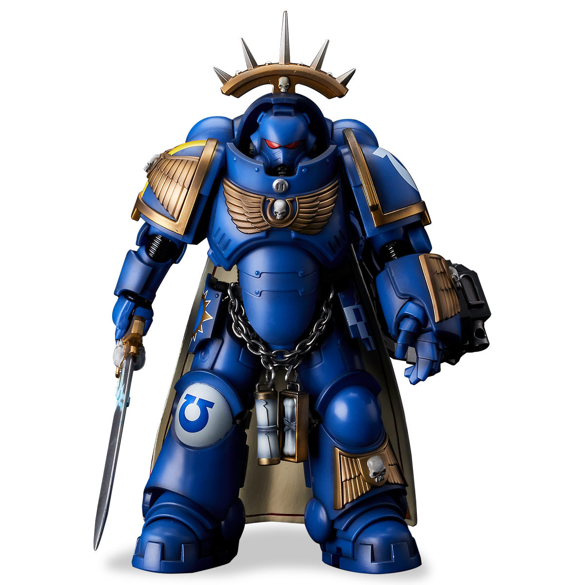 Bandai Warhammer 40K Ultramarine Primaris Captain in Gravis Armor Figure | Odin's Place