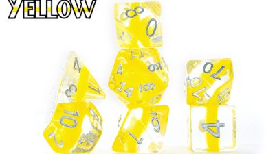 Gate Keeper Games Neutron Dice: Yellow Poly 7 Set | Odin's Place