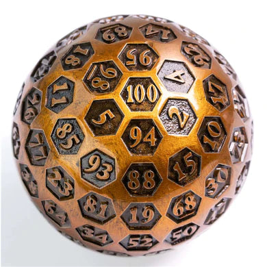 Foam Brain Inscribed 45mm Metal D100 - Gold | Odin's Place