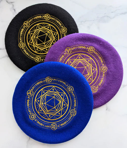 Sugar Cubed Studios Roll the Dice Beret Assorted Colors | Odin's Place