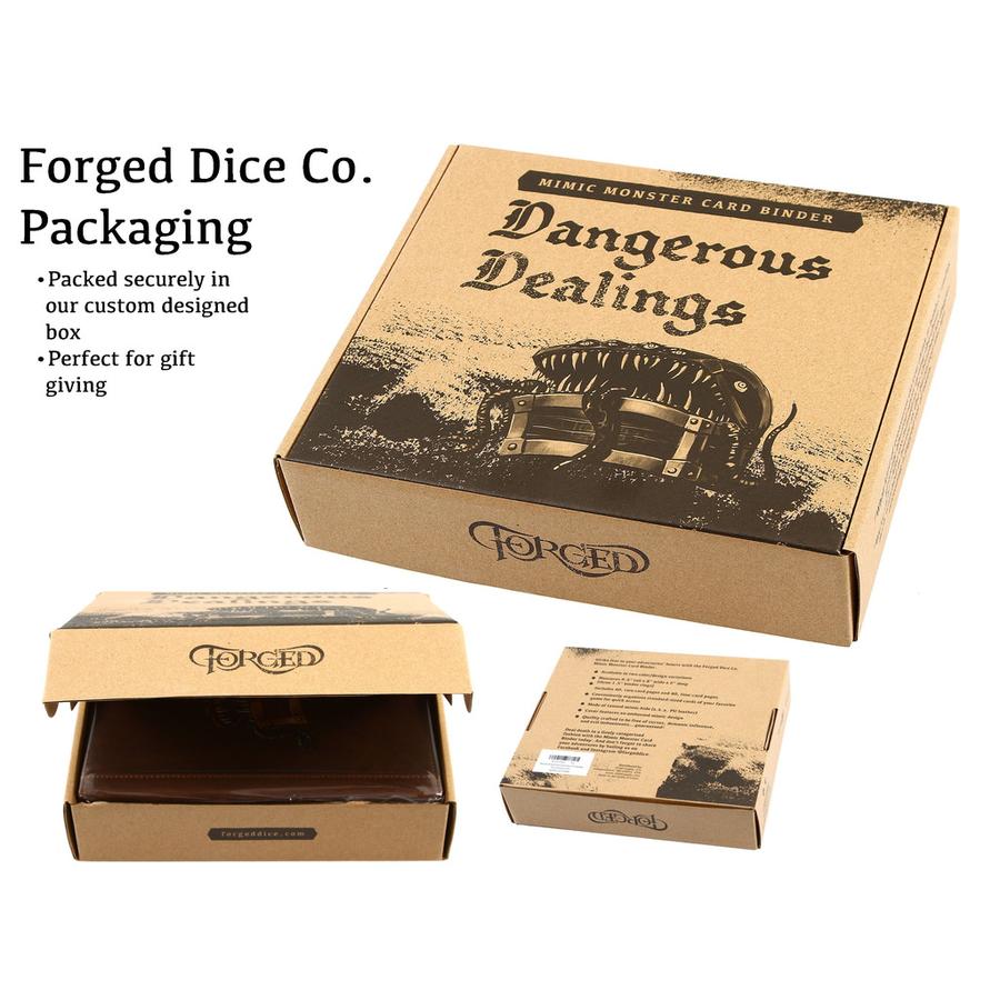 Forged Gaming: Curiosities Cache Mimic Edition Card Binder Black | Odin's Place