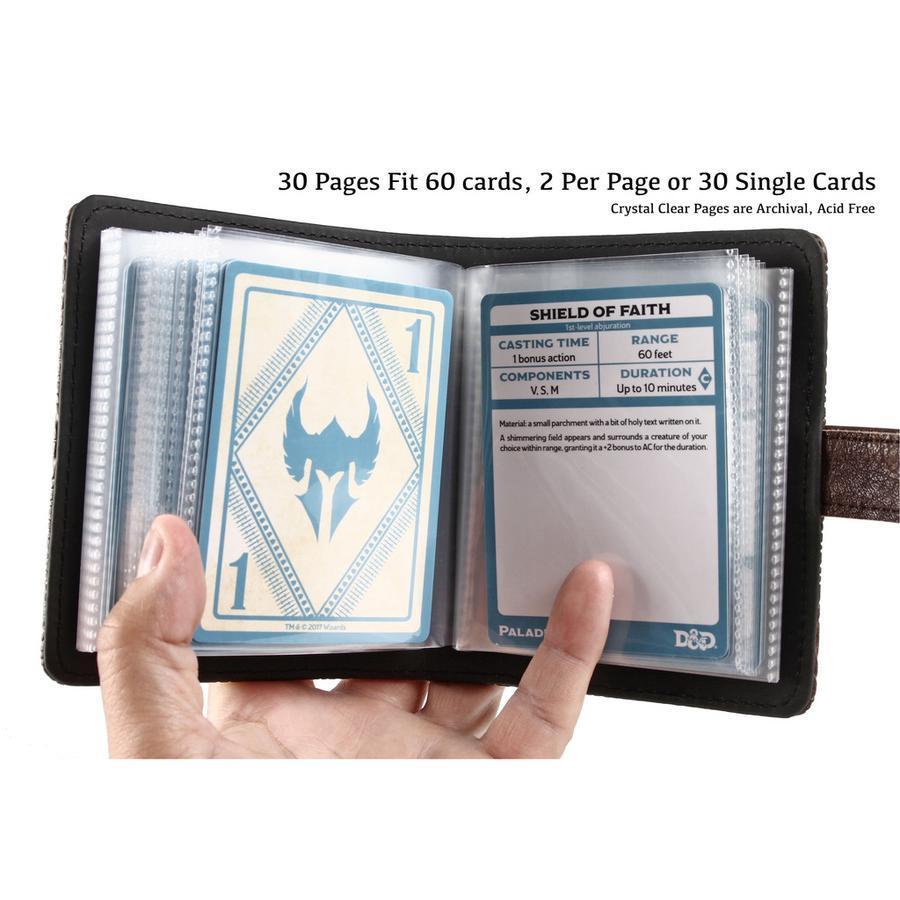 Forged Gaming Book of Incantations Spell Card Book (Dice Edition) Black | Odin's Place