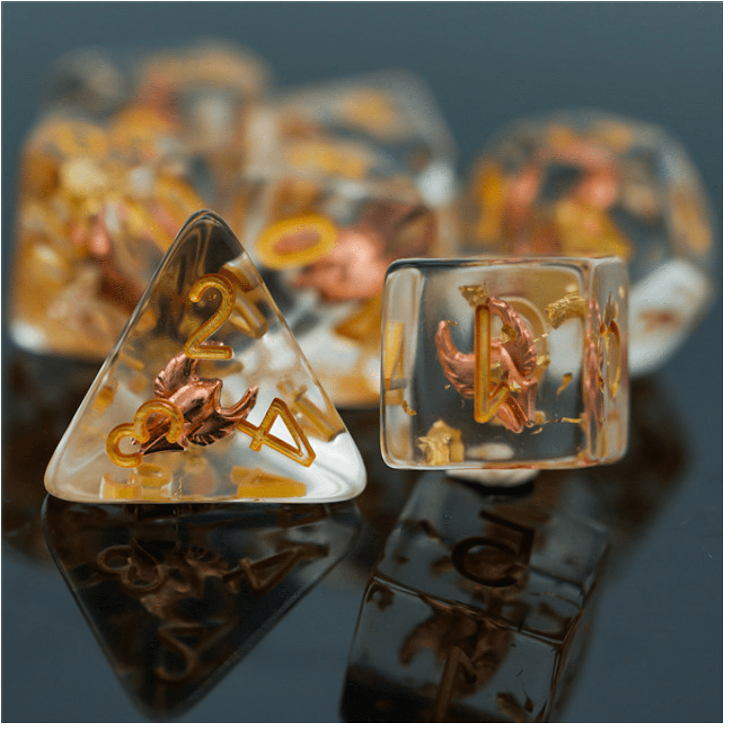 Foam Brain Paladin's Helm RPG Dice Set | Odin's Place