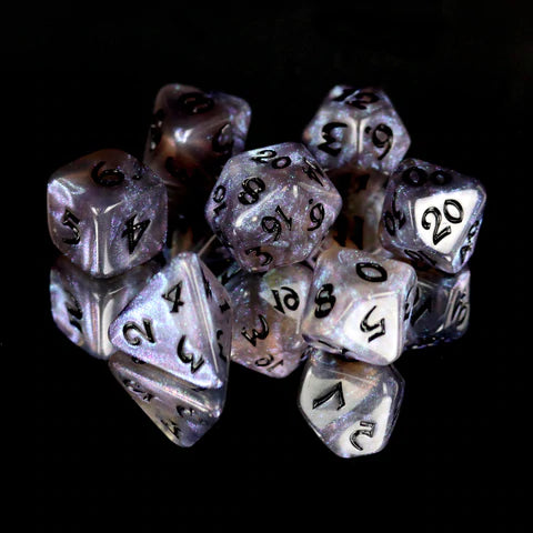 Die Hard Dice Elessia Kybr Passion with Black Poly 7 Set | Odin's Place