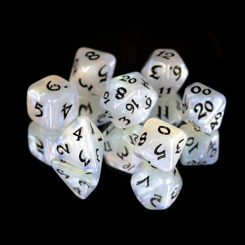 Die Hard Dice Elessia Kybr Peace with Black Poly 7 Set | Odin's Place
