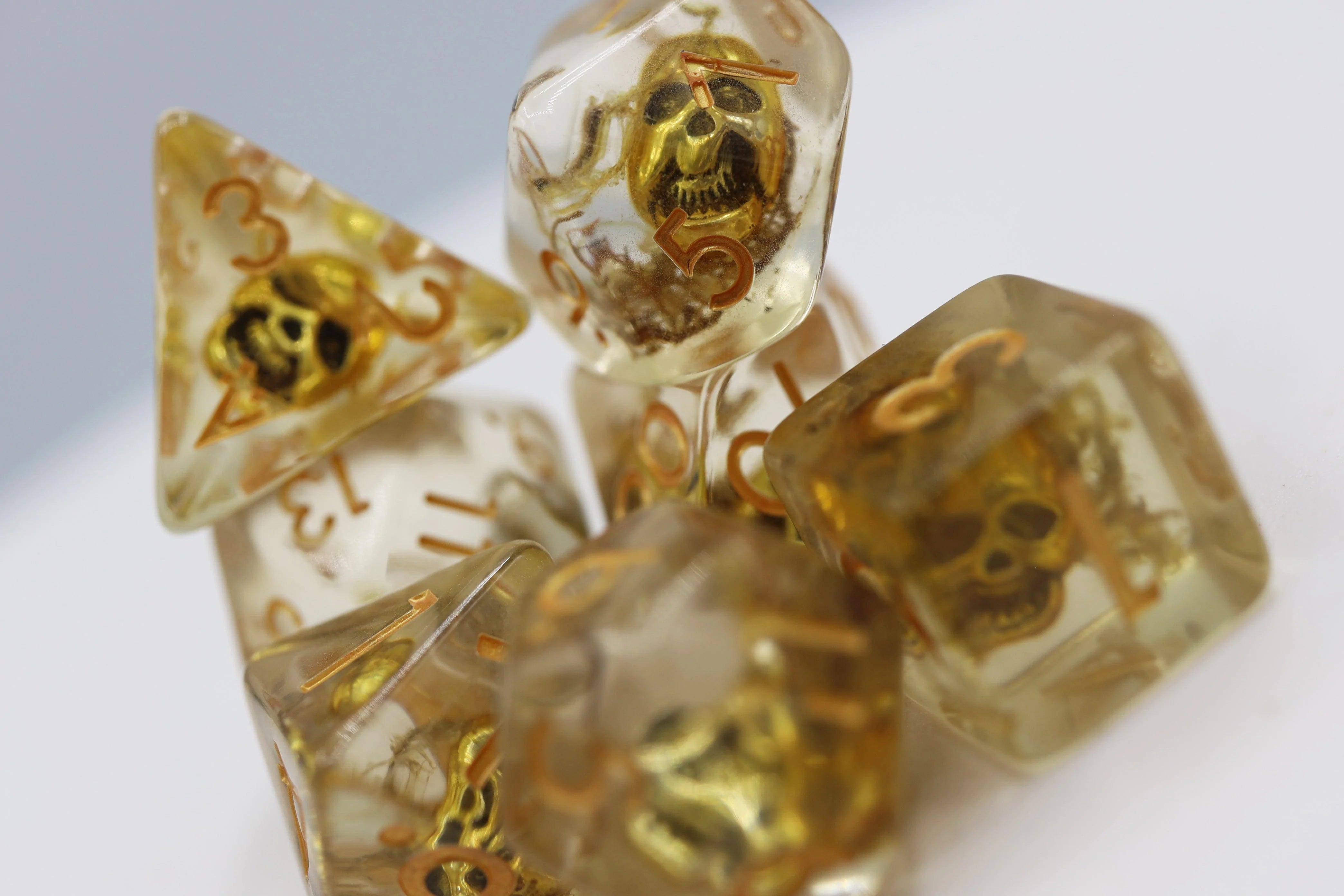 Foam Brain Poly 7 Dice Set: Pirate Skull | Odin's Place
