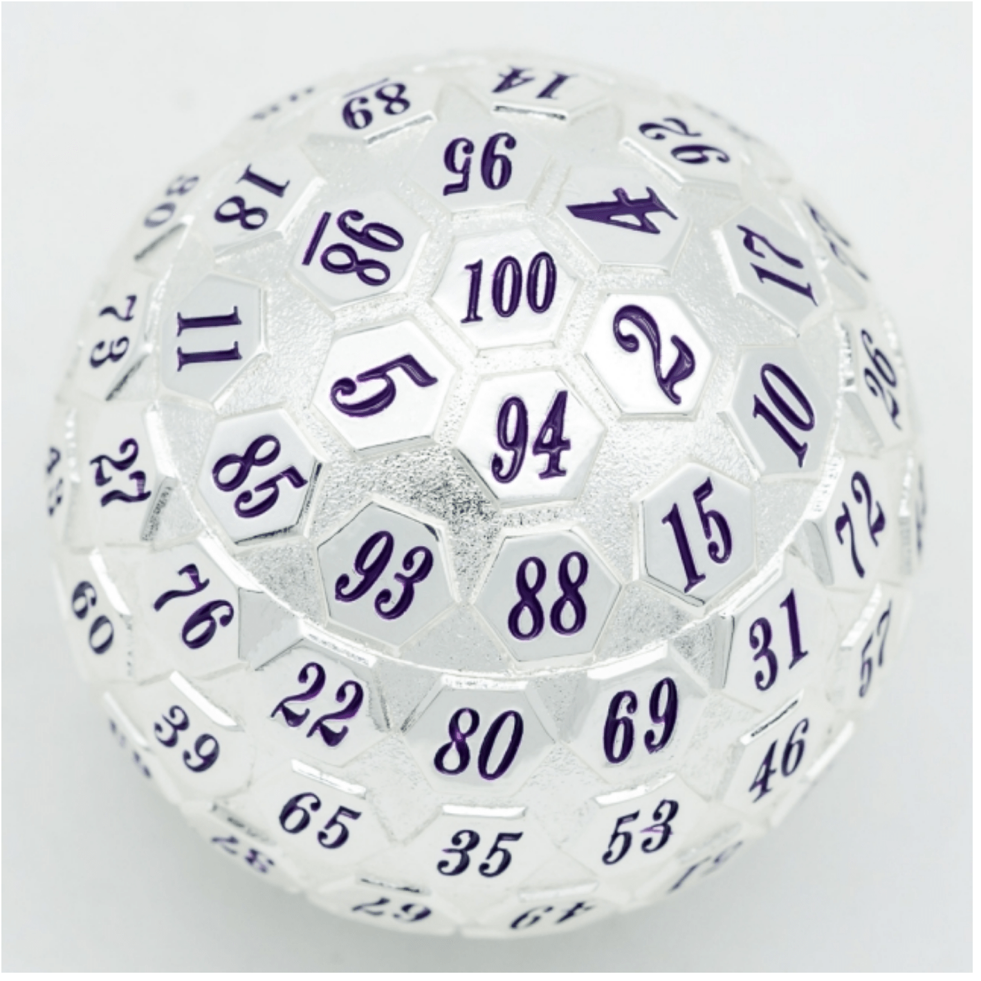 Foam Brain 45mm Metal D100 - Platinum with Purple | Odin's Place