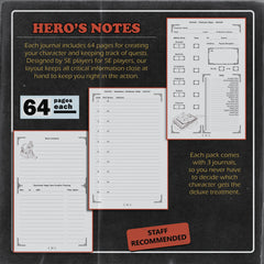 1985 Games Player's Journal 3-pack black | Odin's Place