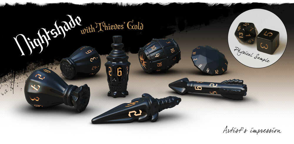 Hero Dice Rogue Dice in Nightshade | Odin's Place