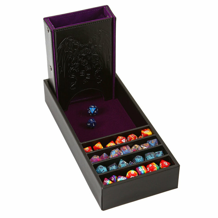 Forged Gaming Citadel Dice Tower and Tray - Purple | Odin's Place