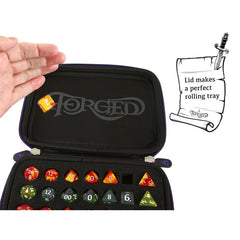 Forged Gaming Zip-Close Dice Box, Tray, and Storage Case | Odin's Place