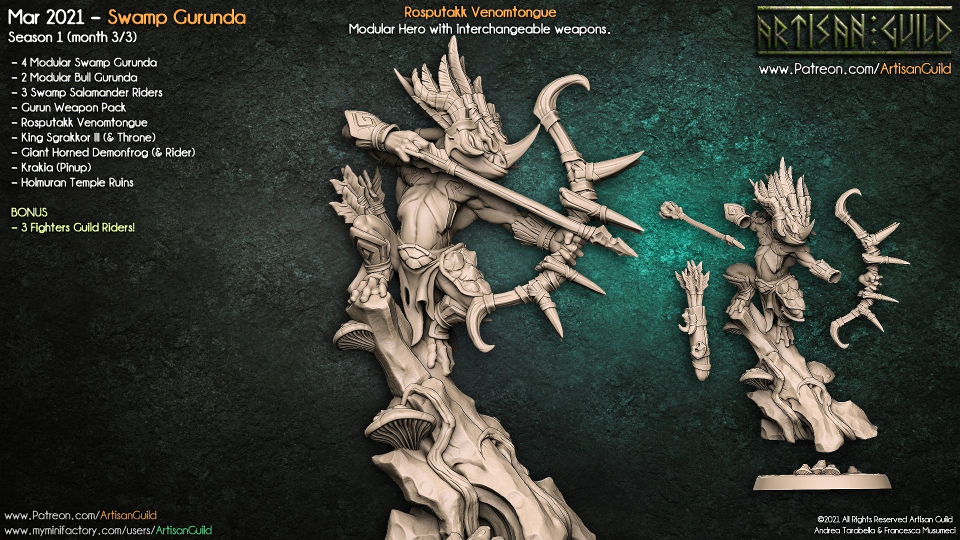 Dragon's Lair Printed Mini: Swamp Gurunda Set | Odin's Place