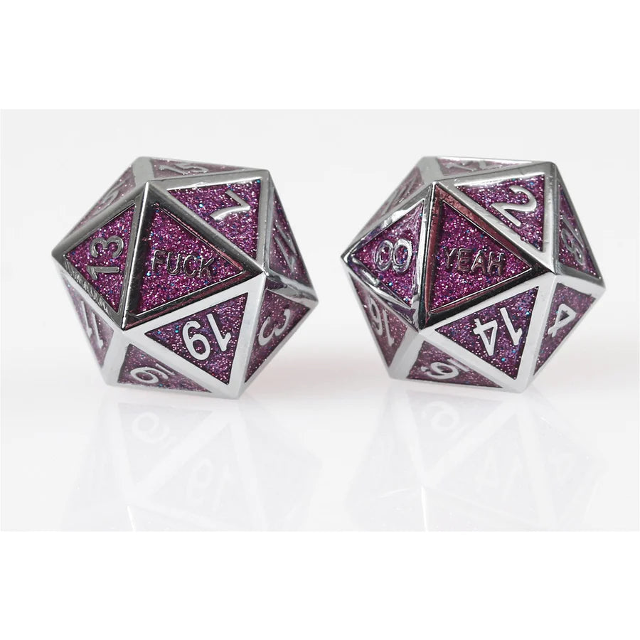 Forged Gaming F*ck Yeah Poly 7 Metal Dice Set | Odin's Place