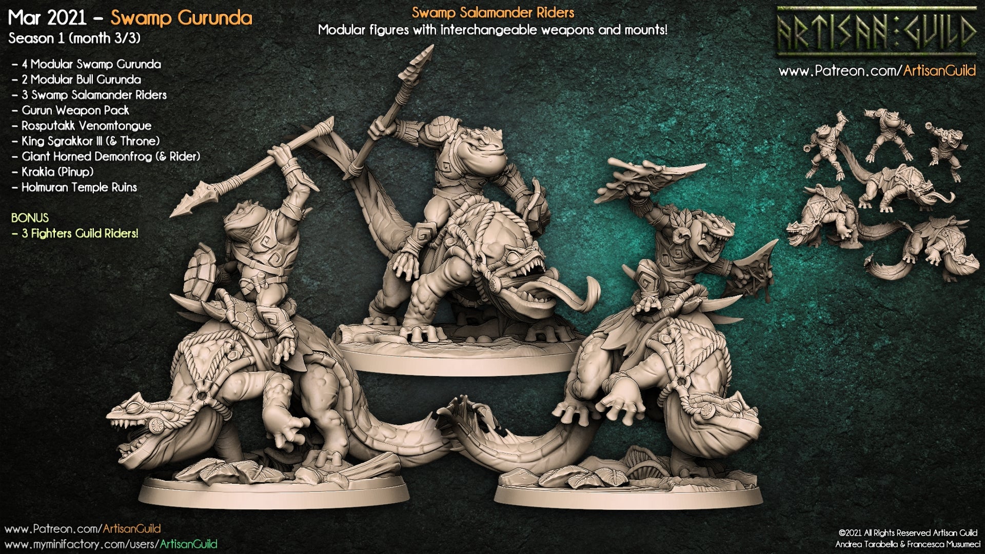 Dragon's Lair Printed Mini: Swamp Gurunda Set | Odin's Place
