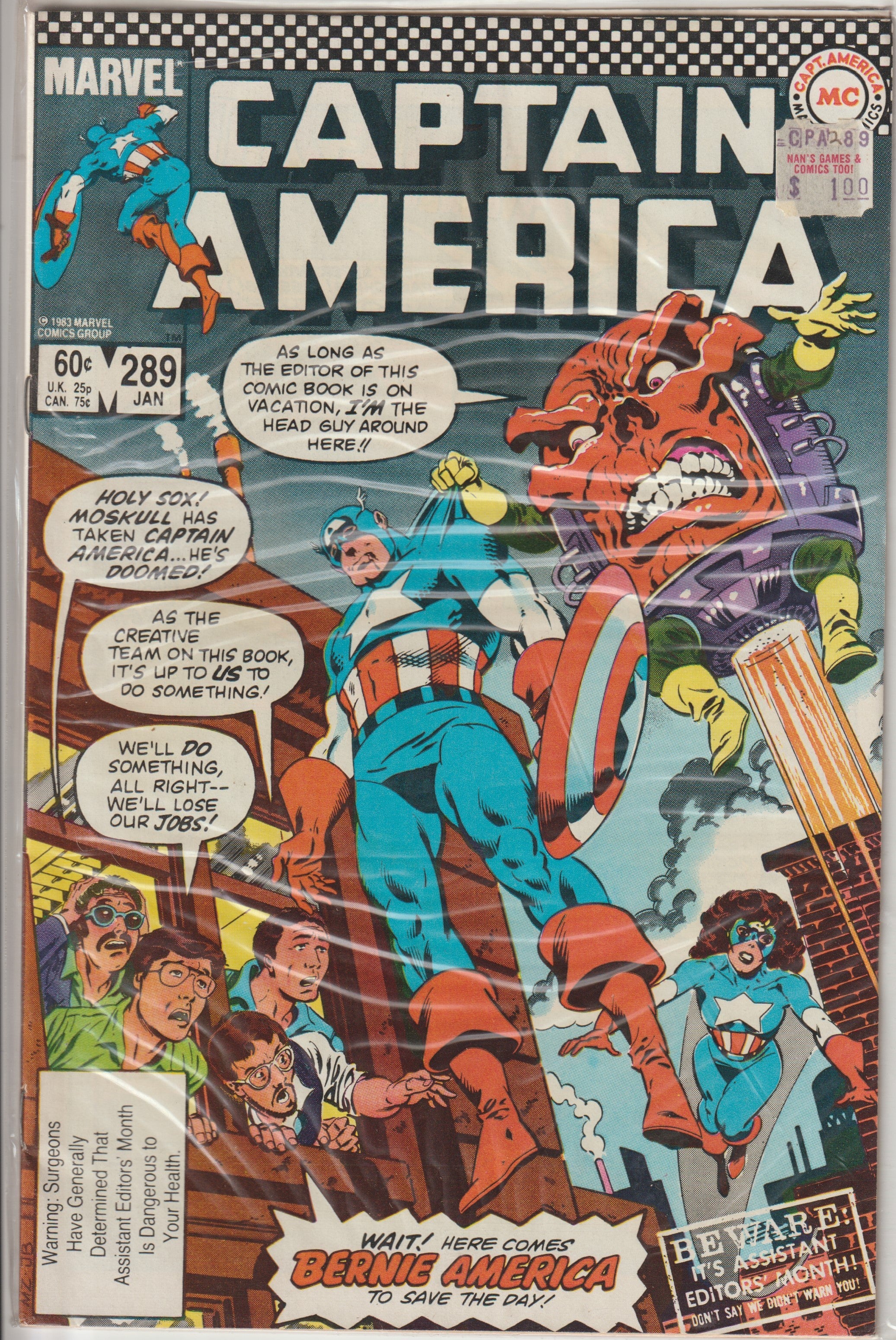 Captain America #289 (1984) | Odin's Place