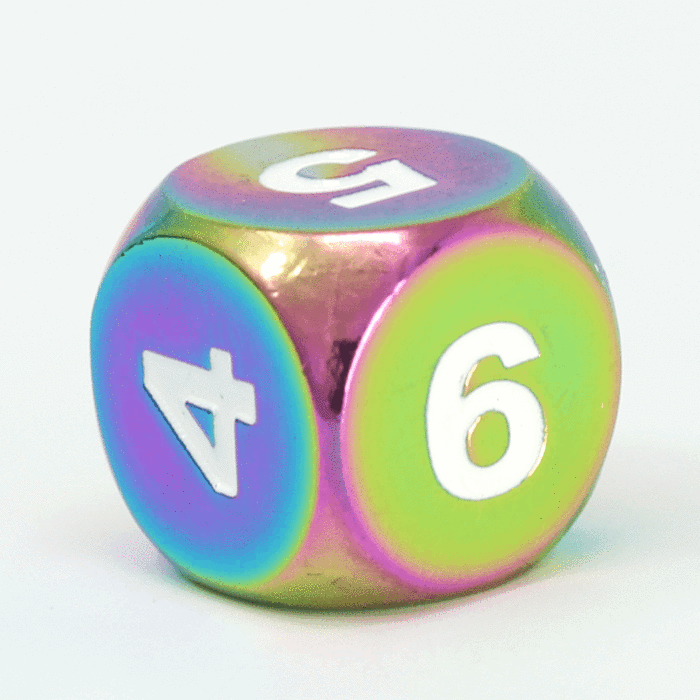 Die Hard Metal Scorched Rainbow d6 Set | Odin's Place