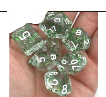Game Habit Clover in my Eyes Poly 7 Dice Set | Odin's Place