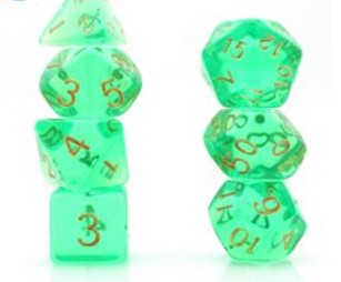 Game Habit Faerie Wings Poly 7 Dice Set | Odin's Place
