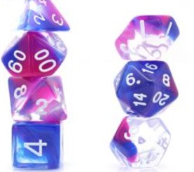 Game Habit Liquid Moonshine Poly 7 Dice Set | Odin's Place