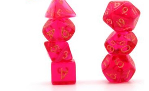 Game Habit Right Up the Nose Mini Poly 7 Dice Set | Odin's Place