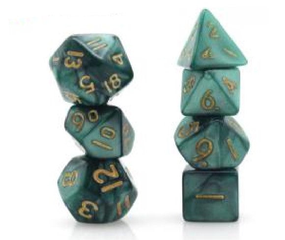Game Habit If Cows Were Green Mini Poly 7 Dice Set | Odin's Place