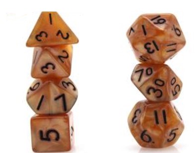 Game Habit Werther's Not-as-Original Mini Poly 7 Dice Set | Odin's Place