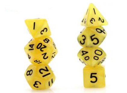 Game Habit Butter for Your Popcorn Mini Poly 7 Dice Set | Odin's Place