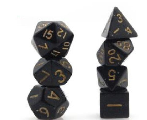 Game Habit Flecky Mini Poly 7 Dice Set | Odin's Place