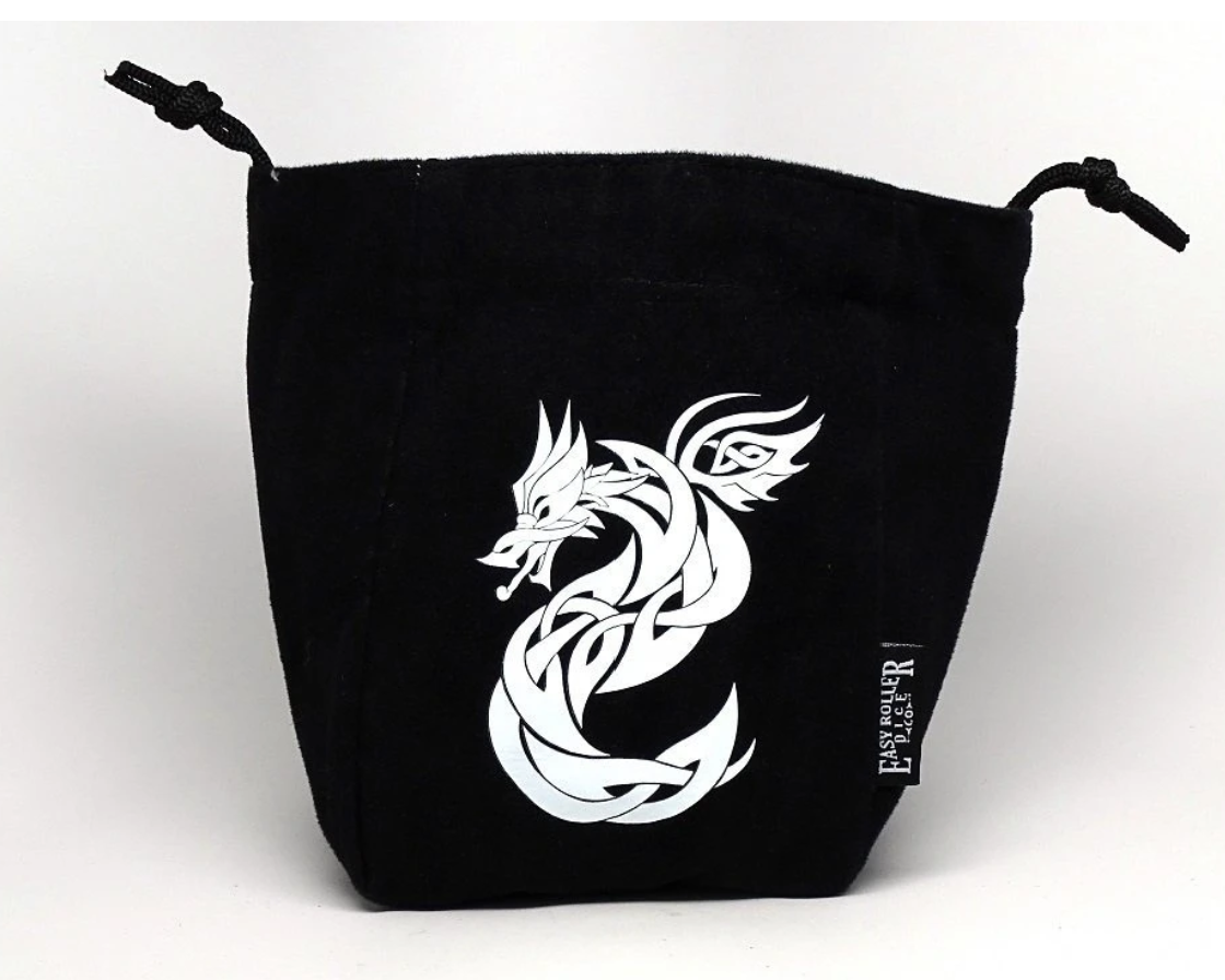Easy Roller Celtic Knot Dragon Reversible Microfiber Self-Standing Large Dice Bag | Odin's Place