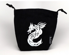 Easy Roller Celtic Knot Dragon Reversible Microfiber Self-Standing Large Dice Bag | Odin's Place