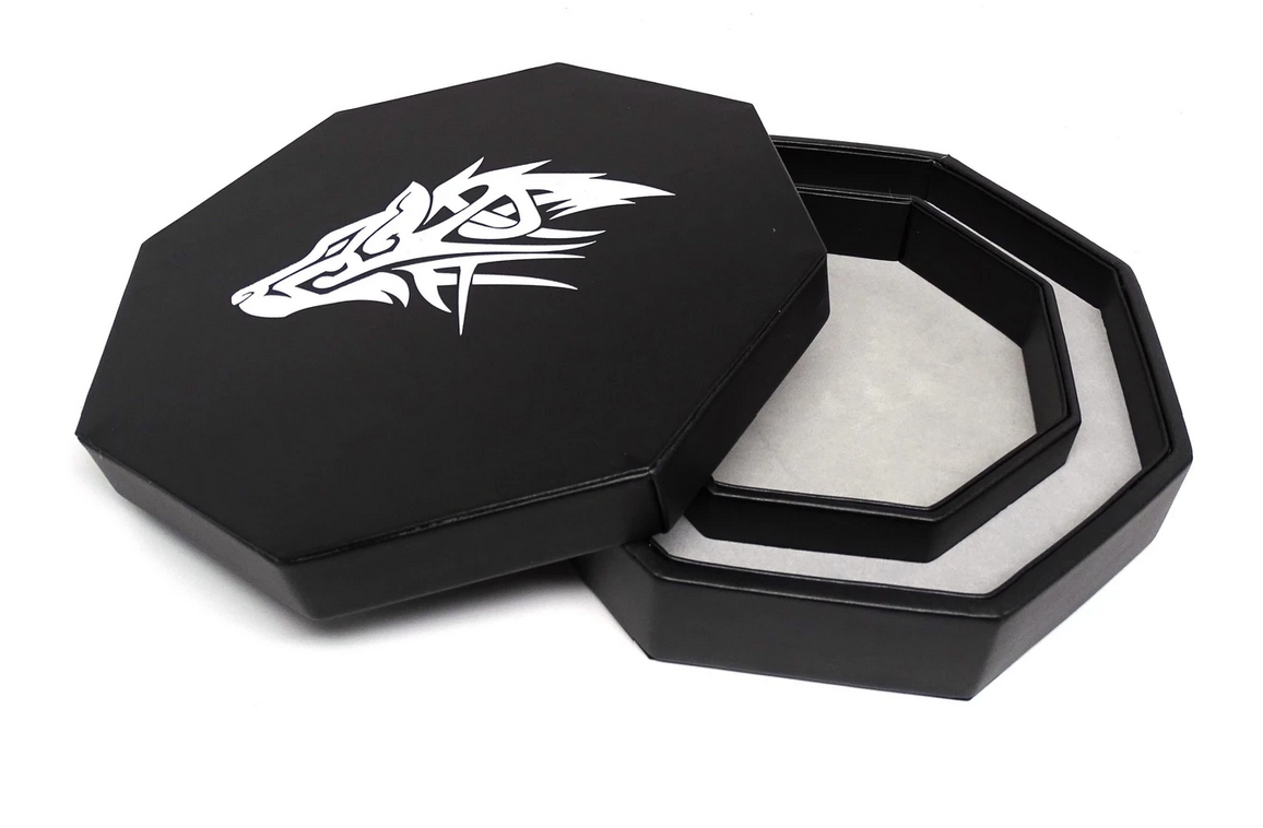 Easy Roller Wolf Dice Tray With Dice Staging Area and Lid | Odin's Place