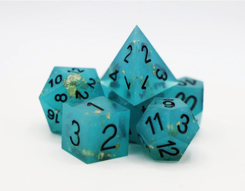 Foam Brain Sharp Edged Siren's Song RPG Dice Set | Odin's Place