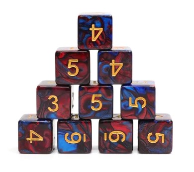 Foam Brain Blue Blood D6 Dice Set | Odin's Place