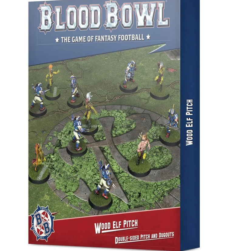 Blood Bowl: Wood Elf Pitch – Double-sided Pitch and Dugouts Set | Odin's Place