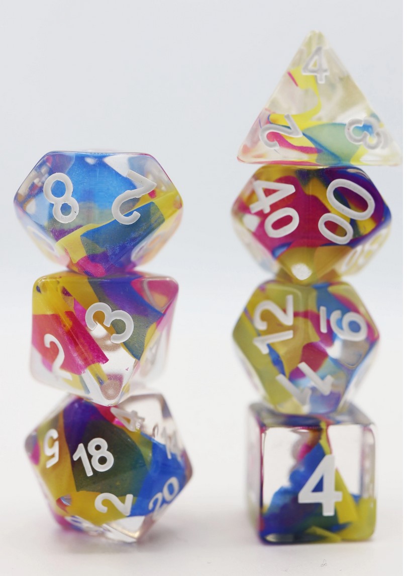 Foam Brain Evil's Spell Ribbon 7 Dice Set | Odin's Place