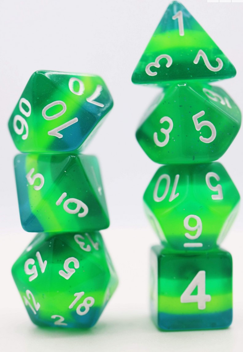 Foam Brain Tortoise Shell Poly 7 Dice Set | Odin's Place