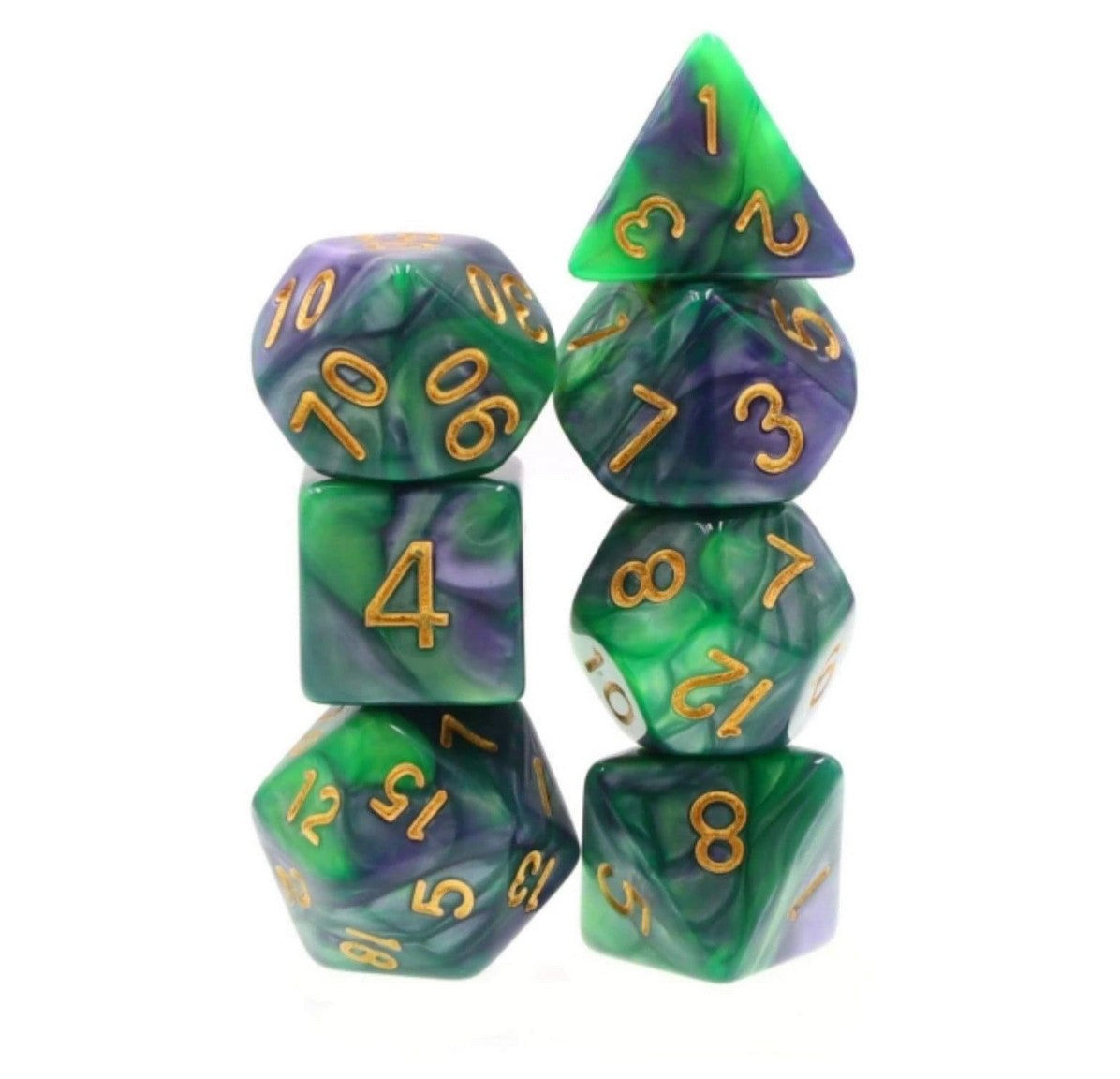 Foam Brain Mermaid's Tail Poly 7 Dice Set | Odin's Place