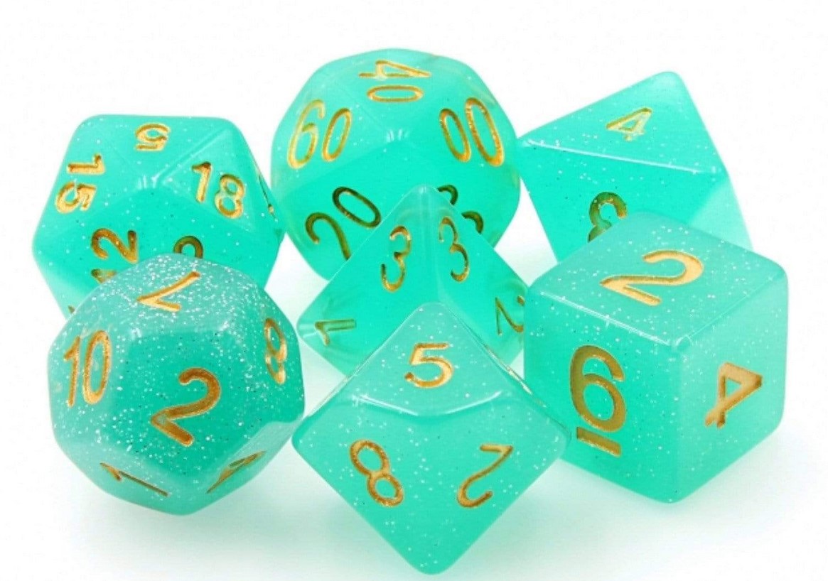 Foam Brain Island Oasis Poly 7 Dice Set | Odin's Place