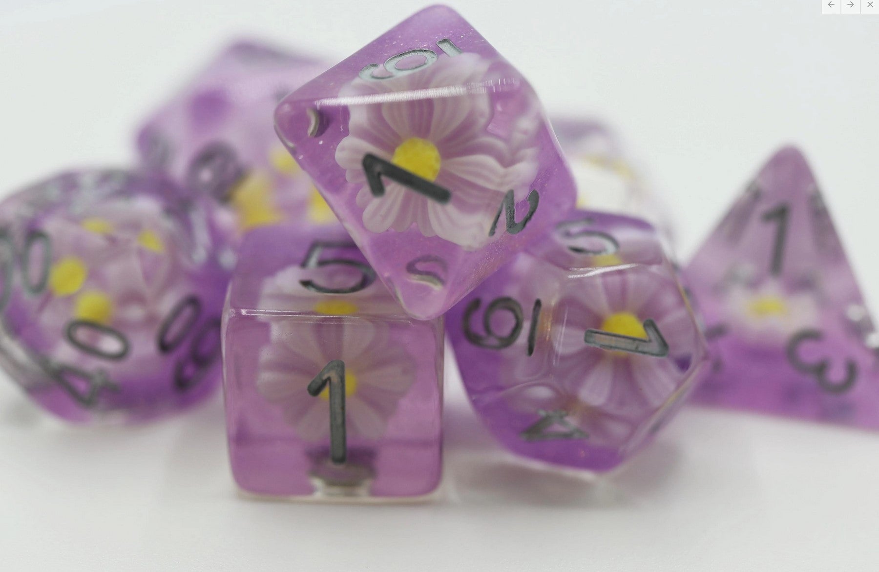 Foam Brain Lazy Daisy Poly 7 Dice Set | Odin's Place